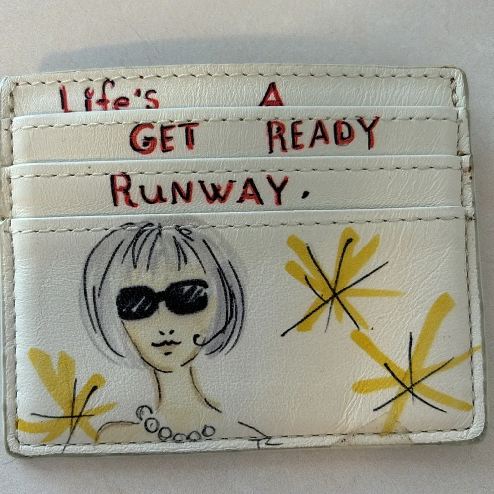 Brighton GUC card case wallet insert “Life’s A Get Ready Runway” rare find 2014